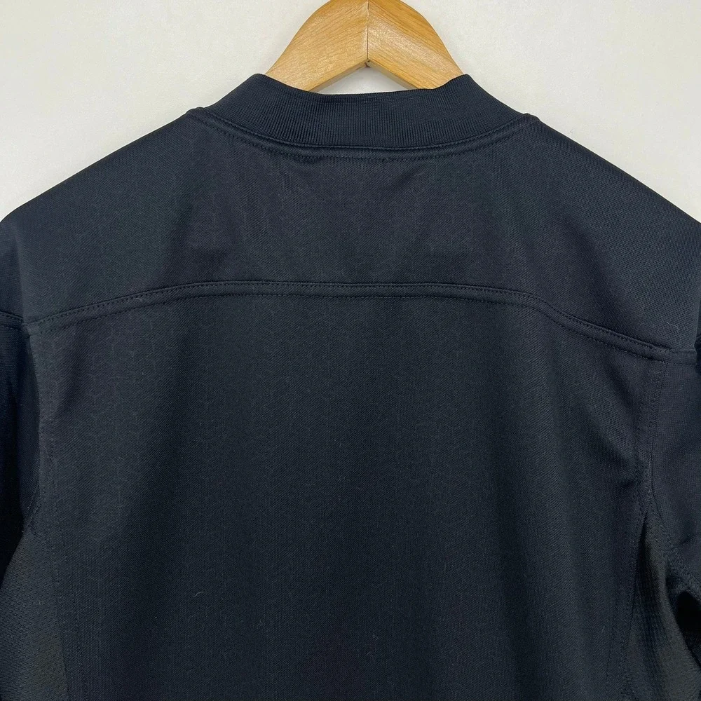 Adidas Mens All Blacks New Zealand Rugby Jersey Black AIG Silver Fern Size M
